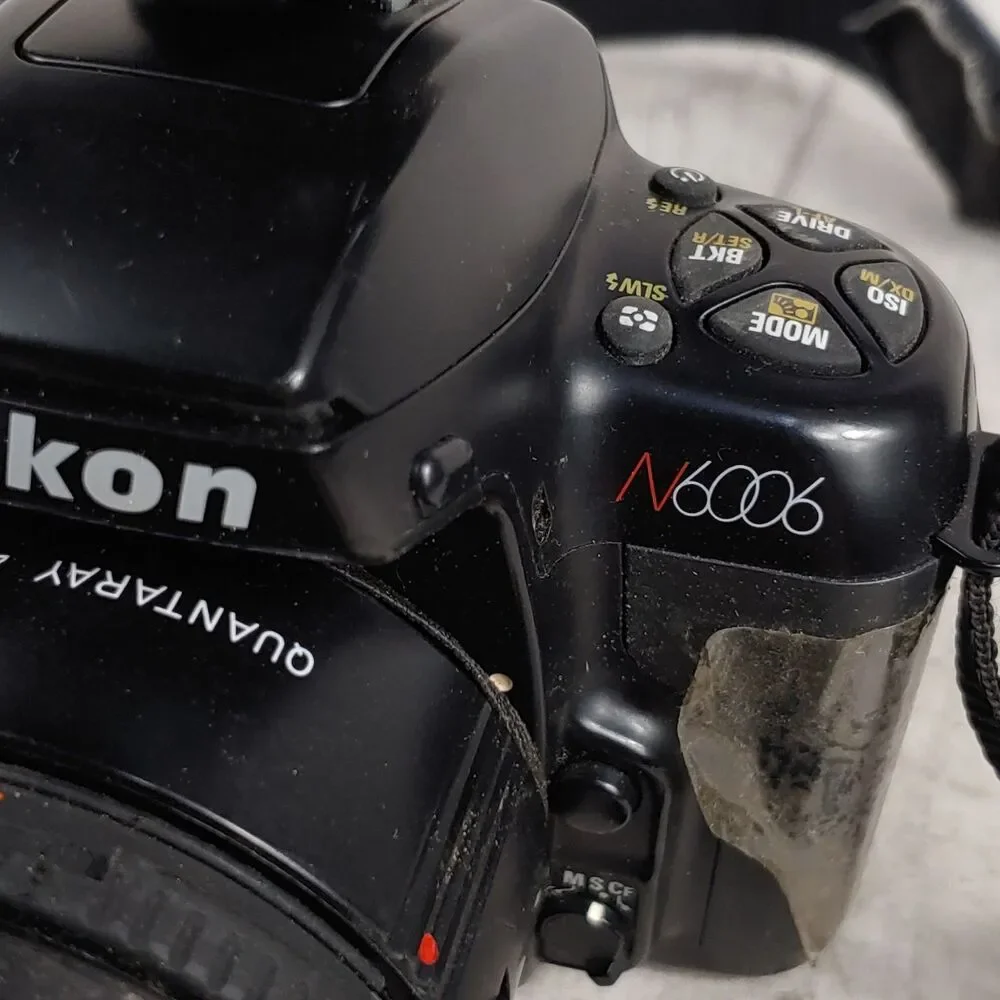UNTESTED - Nikon N6006 AF Film Camera w/ Lens and Flash - PARTS OR REPAIR